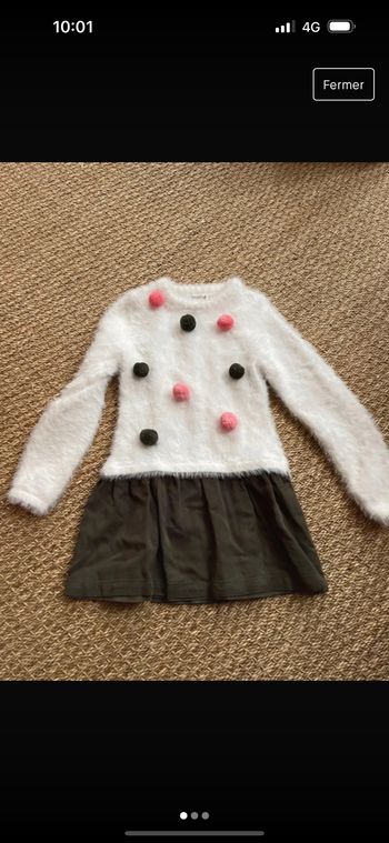 Robe pompons 3 ans