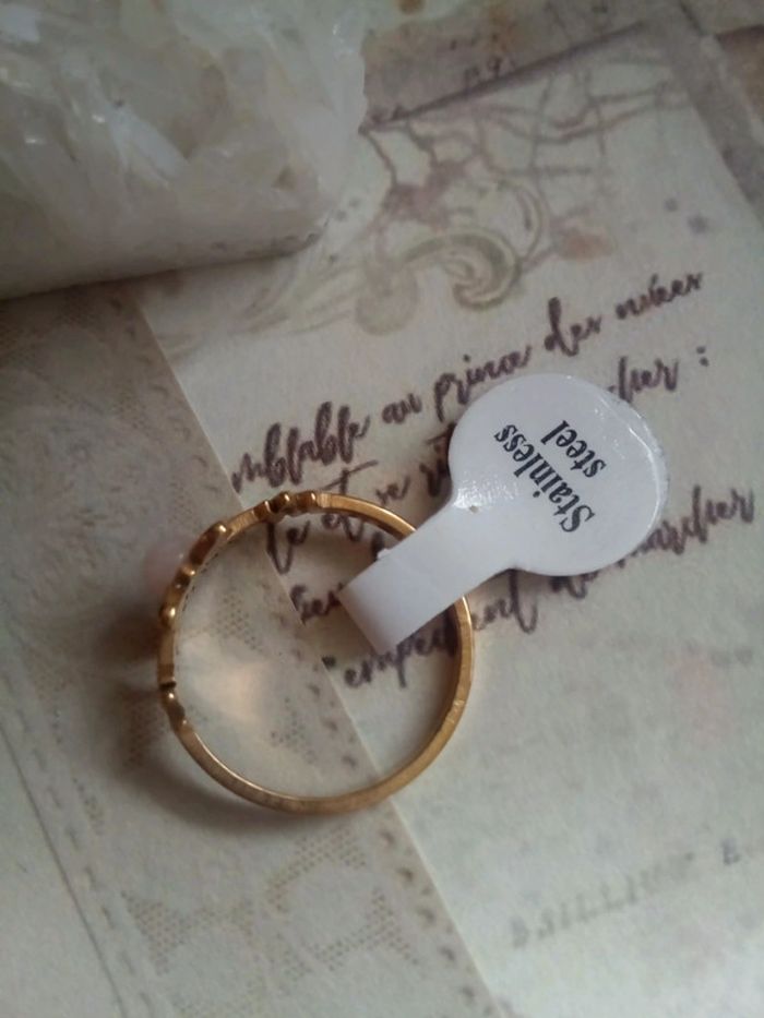 Bague papillon quartz rose - photo numéro 3