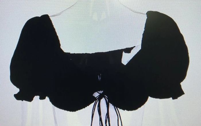 Haut court, debardeur avec bustier à lacet noir - photo numéro 3