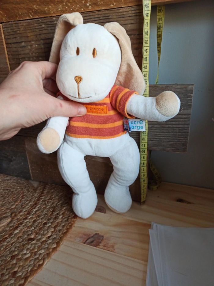 Doudou peluche chien sucre d'orge tbe - photo numéro 4