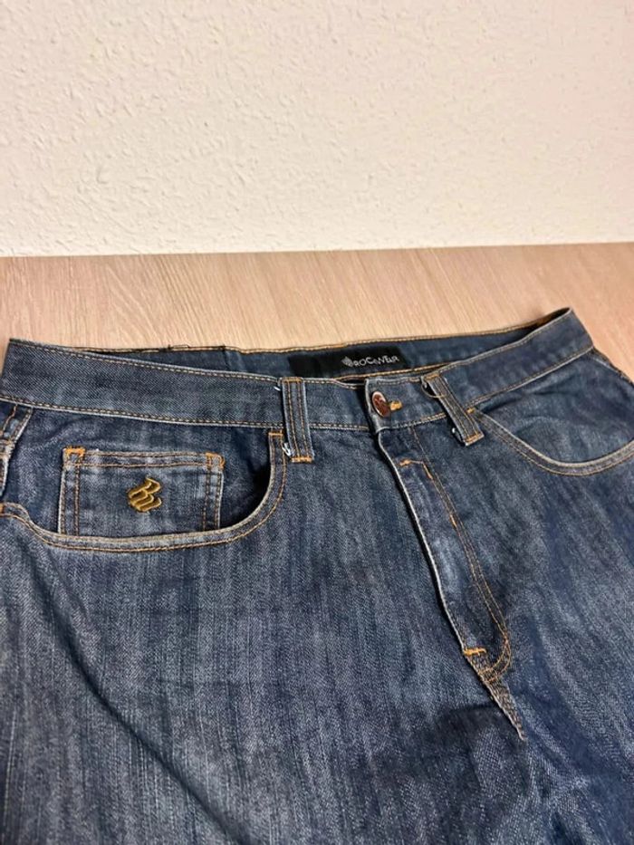 Jean Baggy Y2K Rocawear Brodé - Taille 36 - raccourci - photo numéro 9