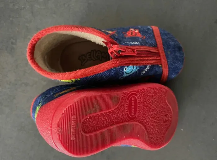Chaussons rouge/bleu Bellamy - photo numéro 2
