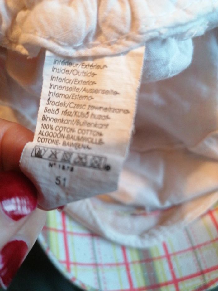 Casquette à carreaux 51cm 2/3 ans - photo numéro 4