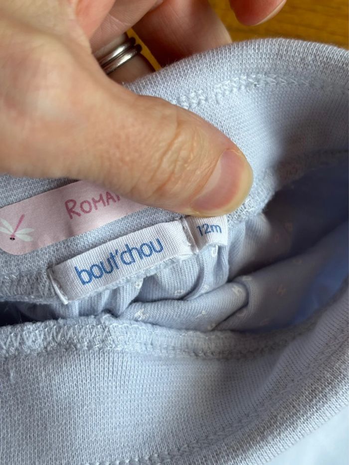 Sarouel bleu très clair Boutchou 12 mois parfait état - photo numéro 4