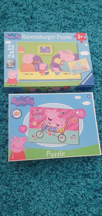 2 puzzles Peppa Pig