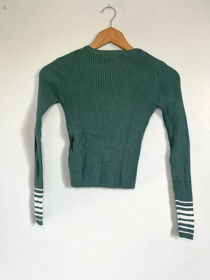 Blouse manches longues Pull & Bear vert - photo numéro 2