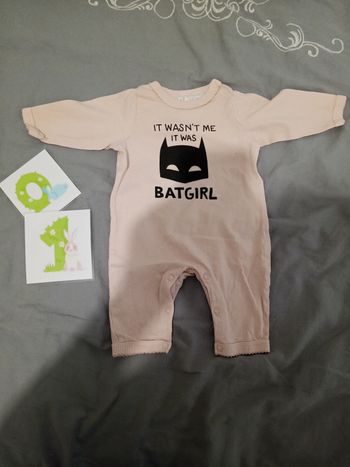 Pyjama sans pied "Batgirl" 0/1 mois