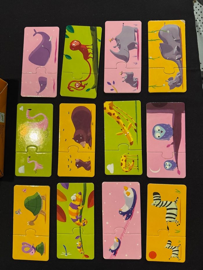 Puzzle Djeco Duo Maman & bébé 12 puzzles - photo numéro 5