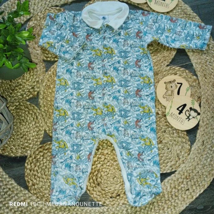 🧸 Pyjama grenouillère Petit Bateau – Taille 12 mois / 74 cm 🌙🍼 - photo numéro 2