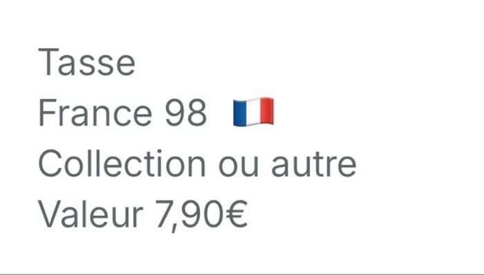 Tasse France 98 - photo numéro 6