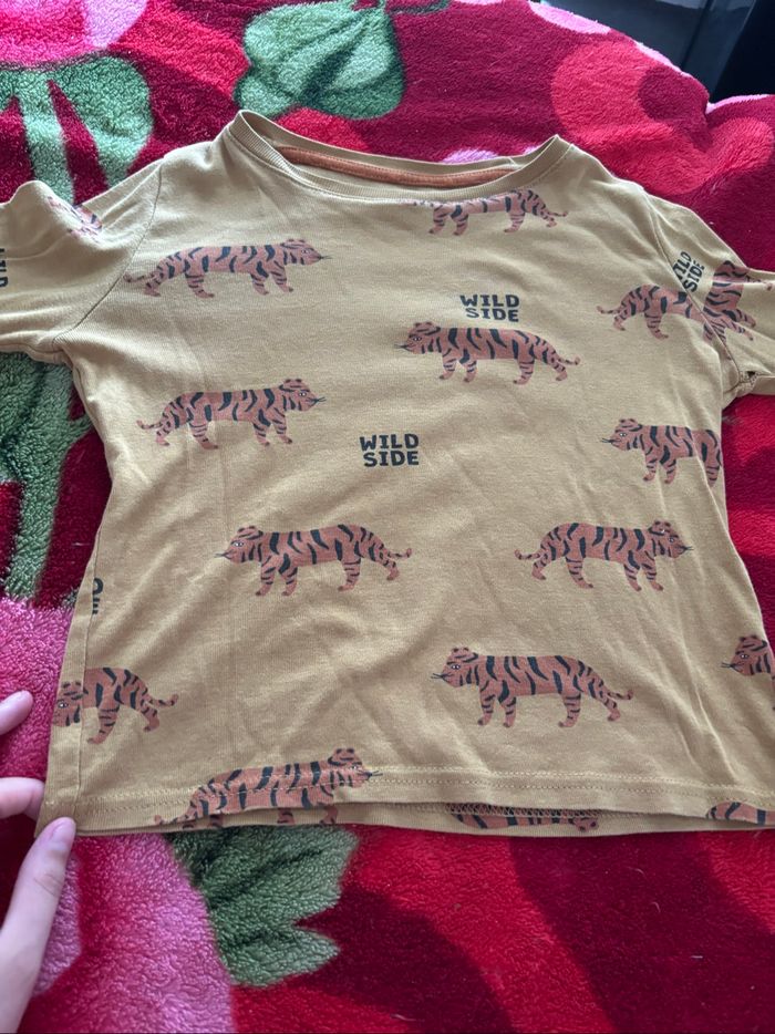 Pyjama léger aux motifs tigres et écriture - photo numéro 2