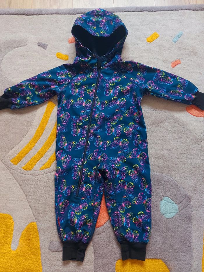 Combinaison de pluie iELM softshell papillons multicolores 92 cm 2-3 ans - photo numéro 2