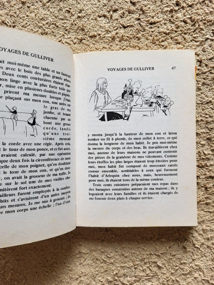 Livre ancien pour enfants "Les voyages de Gulliver" de Jonathan Swift - Nathan 1977 - photo numéro 8