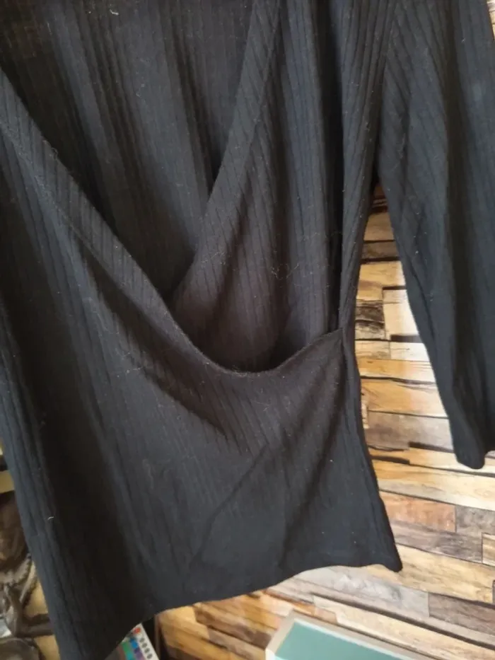 Blouse manche 3/4 noir Jennyfer - photo numéro 4