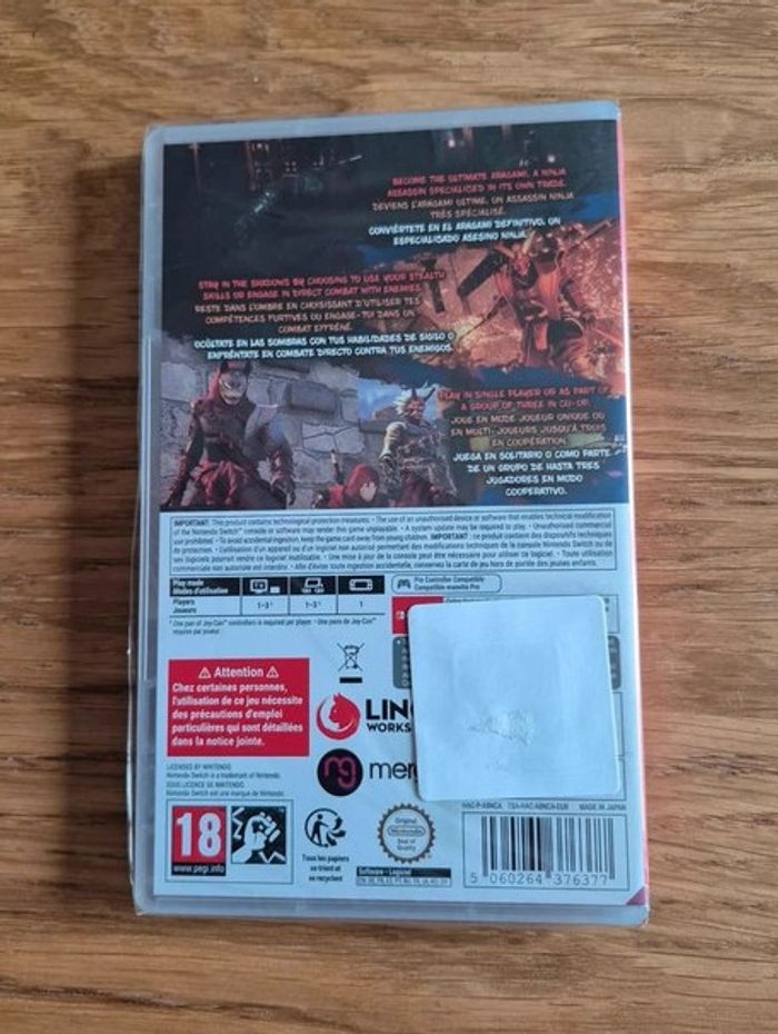 Jeu Aragami 2 - Nintendo Switch - Neuf scellé Pal Euro / FR - photo numéro 2