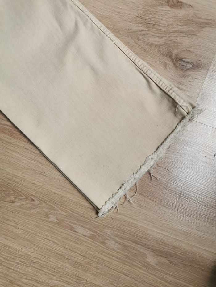 Jean culotte beige Stradivarius taille 34 - photo numéro 8