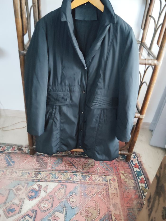 Manteau matelassé femme noir