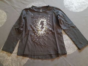 Tshirt noir éclair