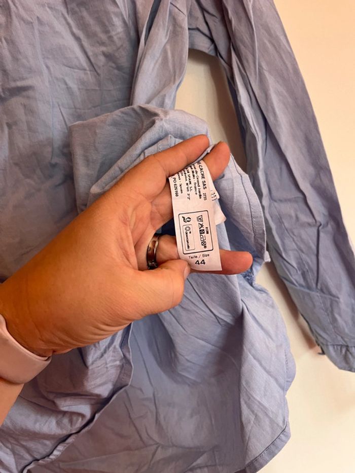 Chemisier bleu cache cache taille 44 - photo numéro 5