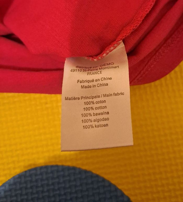 T-shirt manches longues rose cœur, gémo, taille 12 mois (74 cm) - photo numéro 4