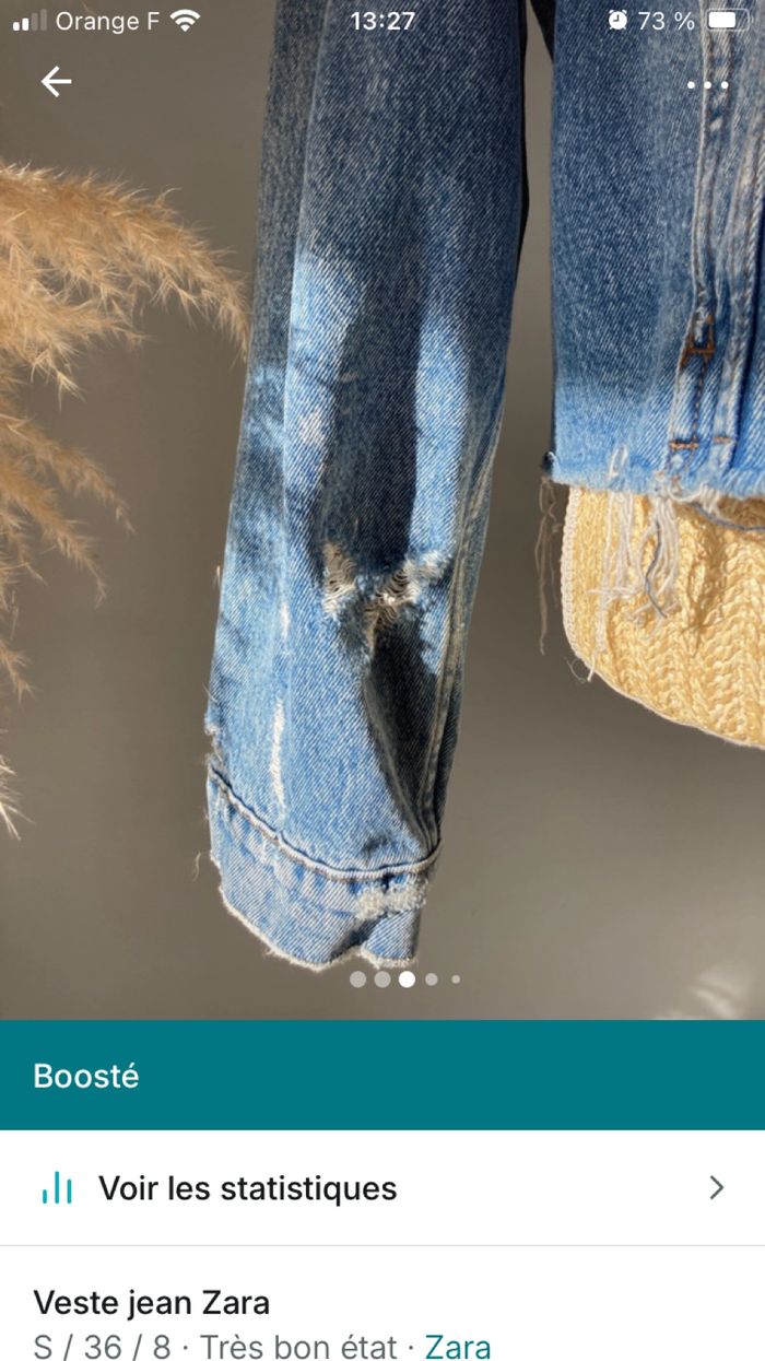 Veste jean Zara - photo numéro 4