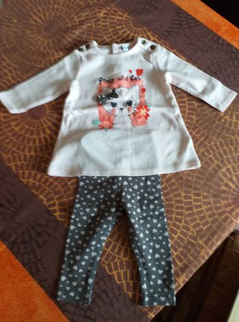 Ensemble fille 6 mois