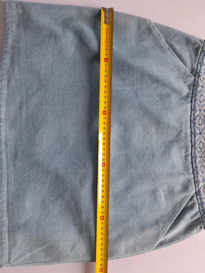 Jupe en jeans ceinture brodée Paj concept - photo numéro 9