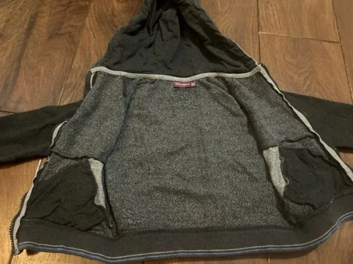 Gilet zippé à capuche garcon gris anthracite sergent major 3 ans - photo numéro 3