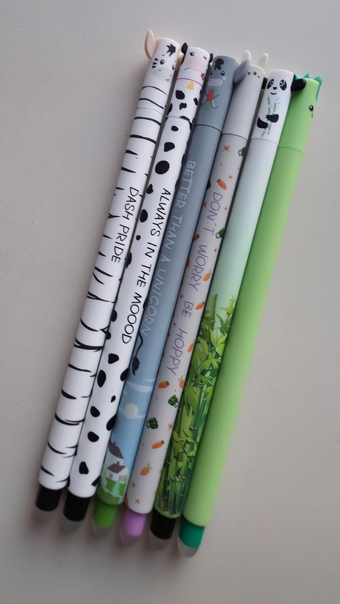 Lot de 6 stylos collection animaux kawaii - photo numéro 2