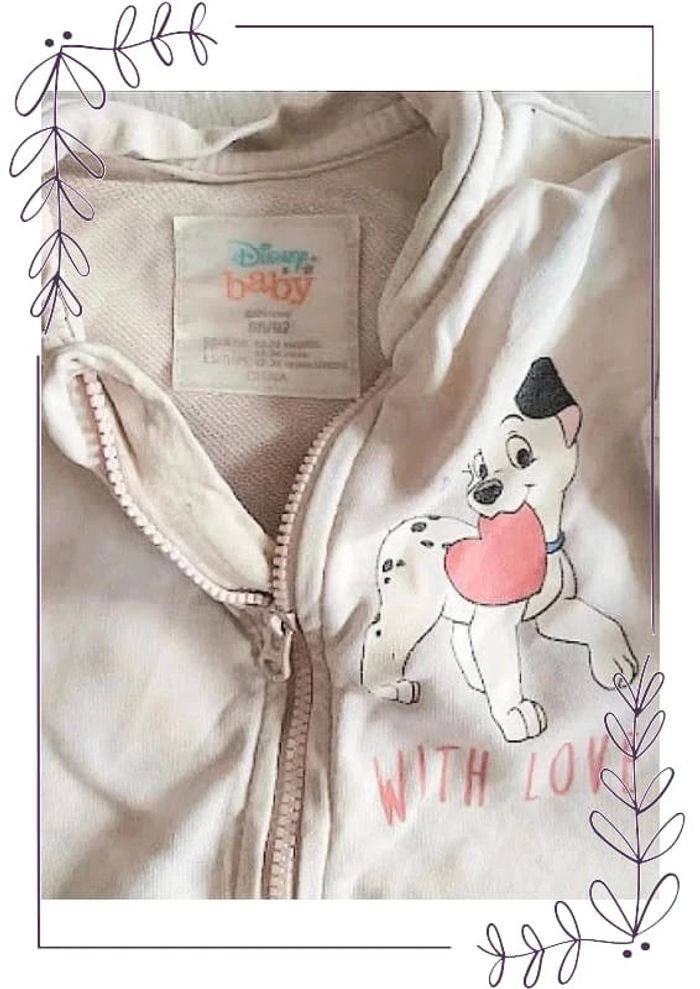 Gilet sweat coton bébé fille 24 mois les 101 Dalmatiens - photo numéro 4