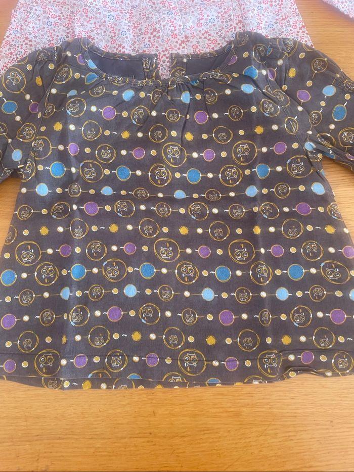 3 blouses manches longues fille 18 mois - photo numéro 5