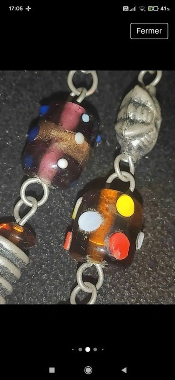 Collier perles de verre - photo numéro 6