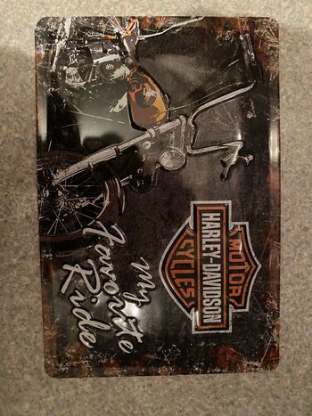Vraie plaque Harley Davidson 