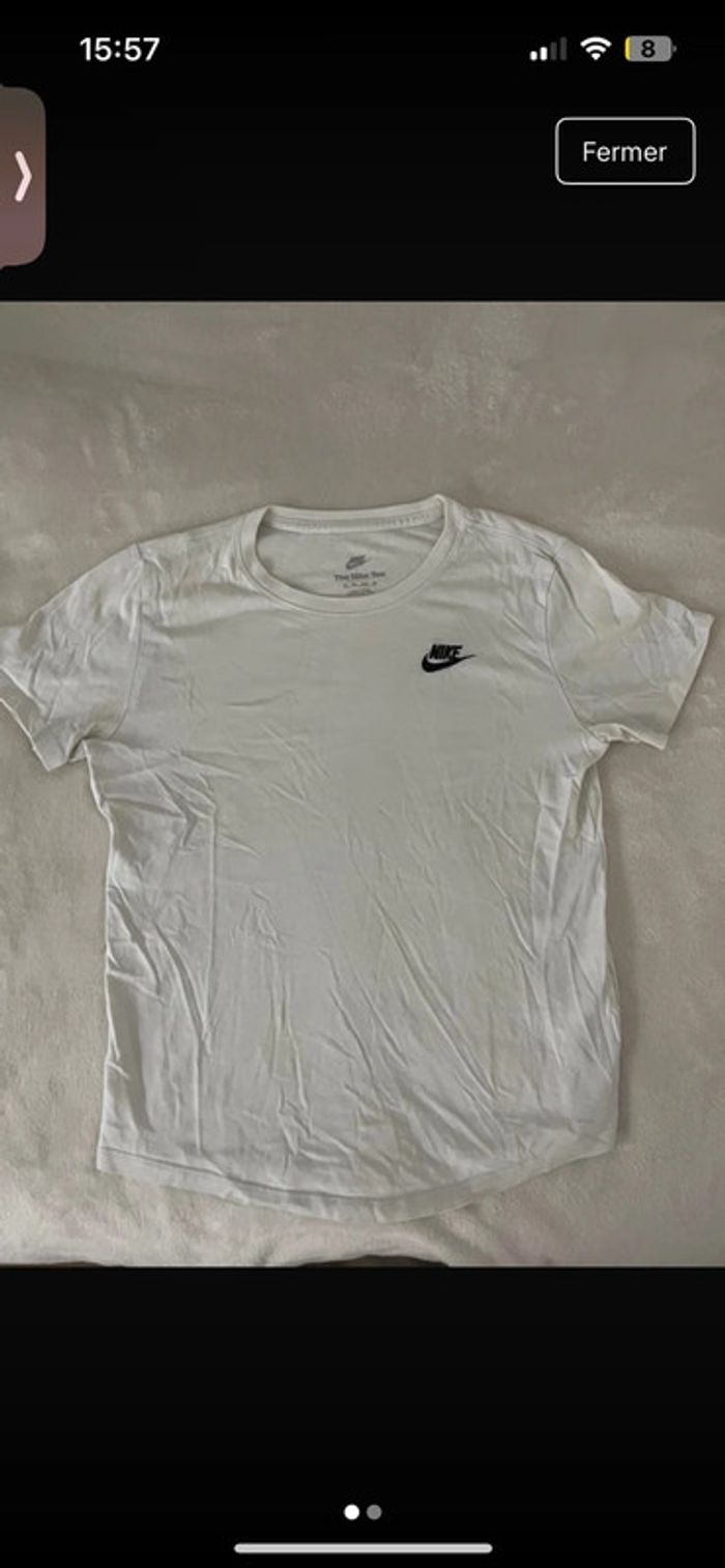 tishrt nike blanc