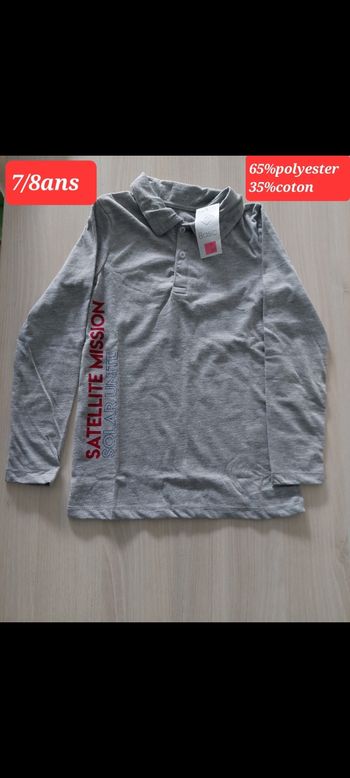 T-shirt satellite mission garçon 7/8ans