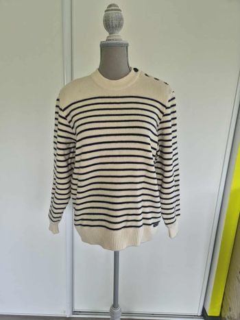 Pull en laine marinière chaud Saint james