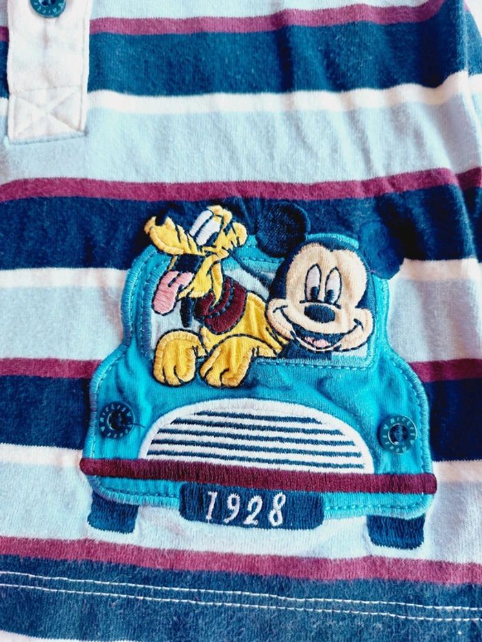 Polo manches longues Mickey Disney 74 cms - photo numéro 3