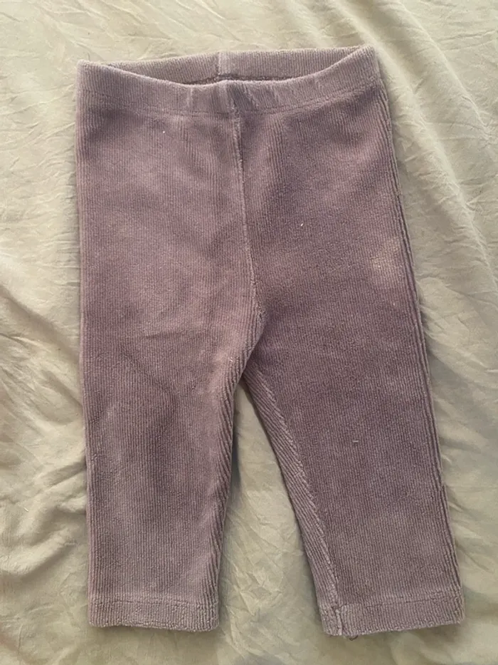Pantalon violine velours - photo numéro 2