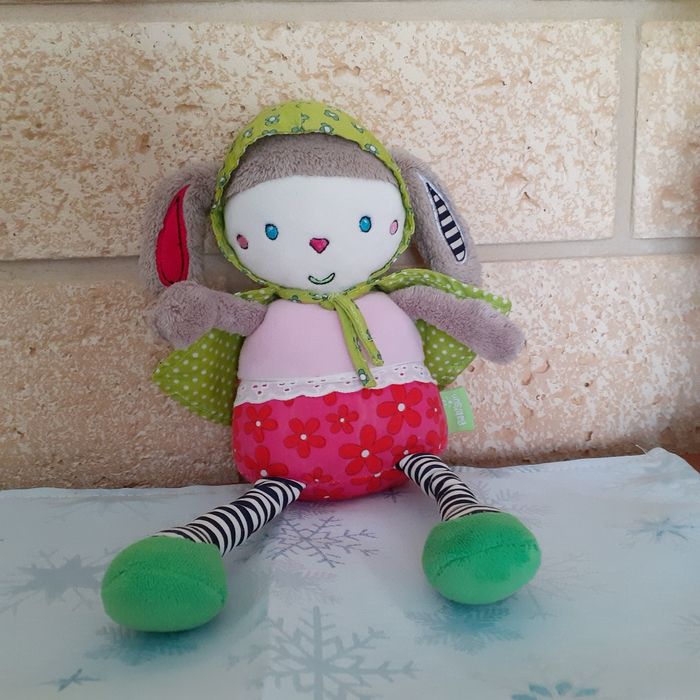 Babysun: Doudou/ Poupée "Lapin" *avec grelot - photo numéro 10