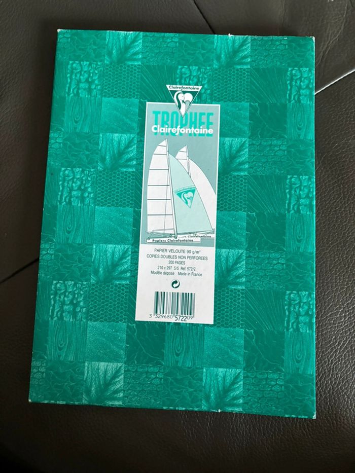 Copies doubles petits carreaux non perforées - photo numéro 2