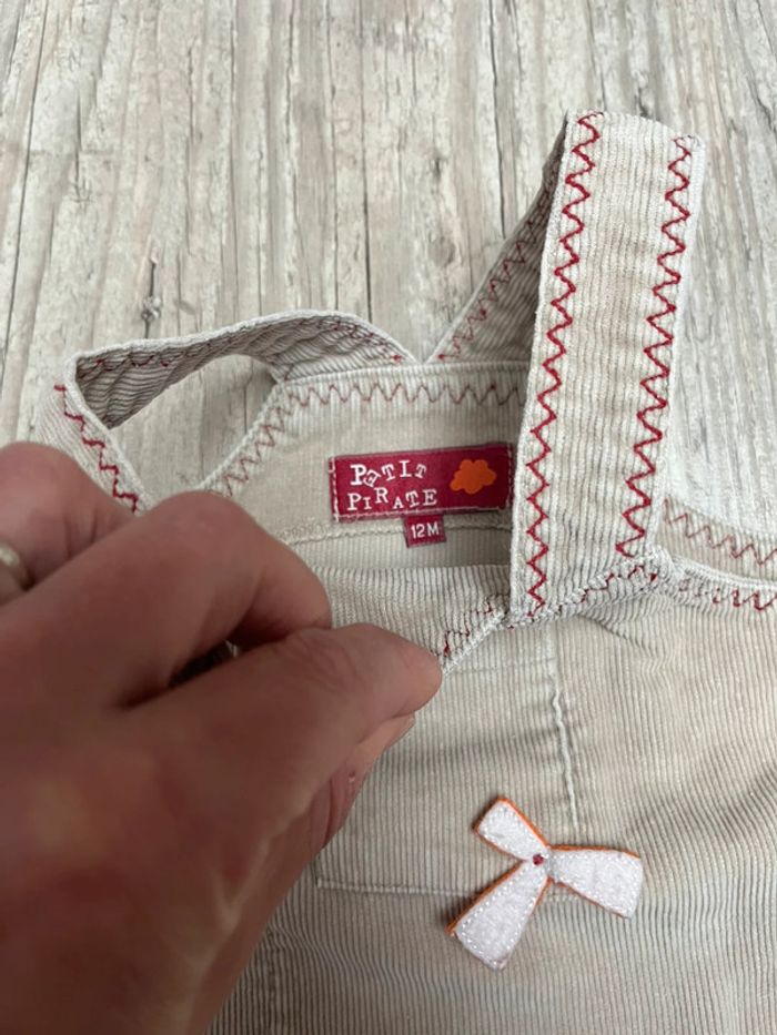 Robe en velours petit pirate taille 12 mois - photo numéro 3
