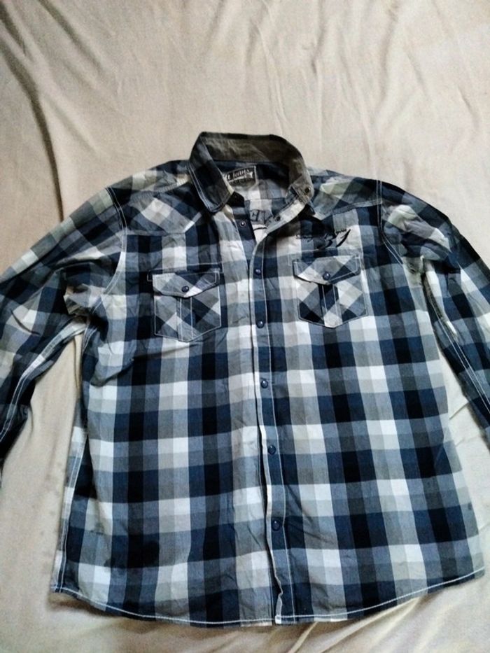 Chemise à carreaux Armand Thiery Taille XL - photo numéro 2