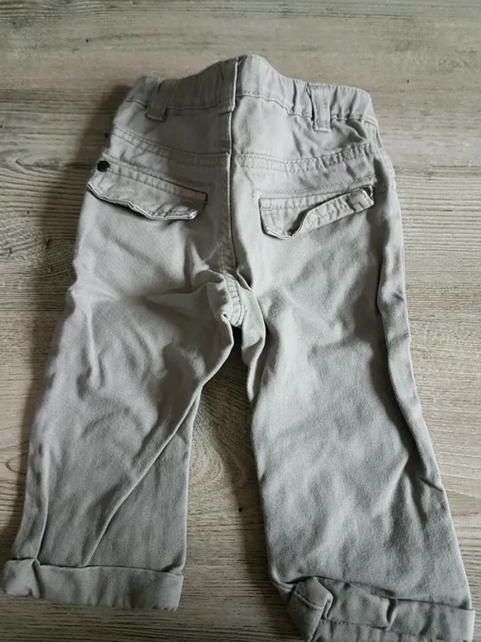 Pantalon gris Gemo 12 mois - photo numéro 2
