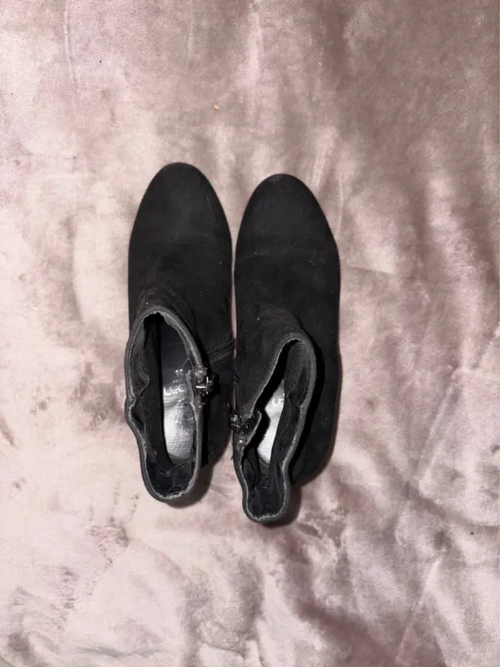 Bottines femme taille 36 noir Gémo en très bon état. - photo numéro 4