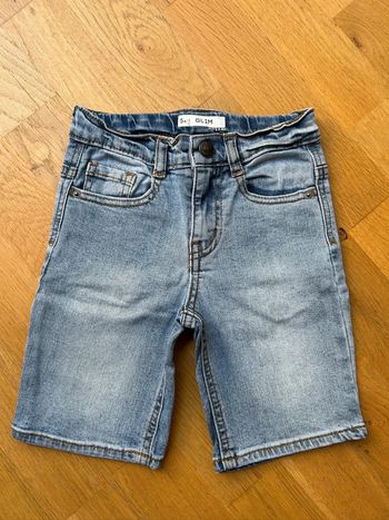 Bermuda short long en jeans délavé garçon Kiabi