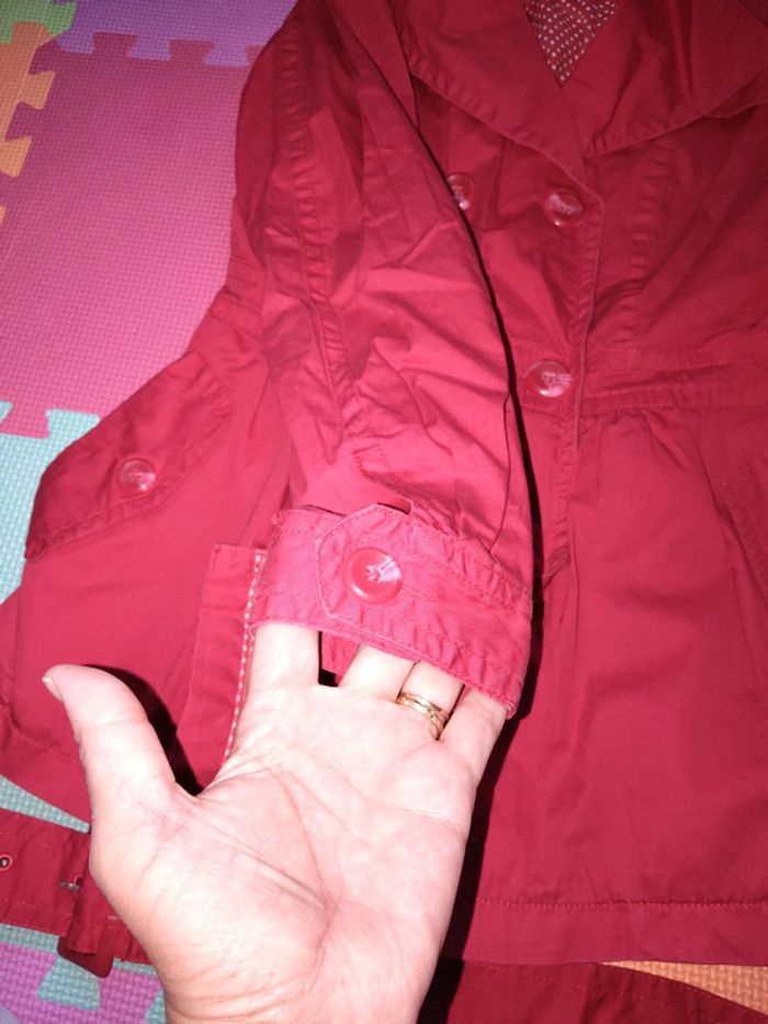 Trench rouge taille 36 - photo numéro 7
