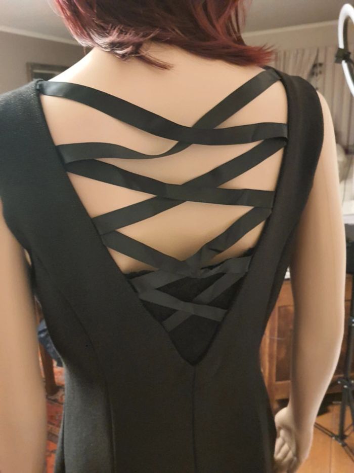 Jolie Robe noir brillant Sophyline taille M - photo numéro 7