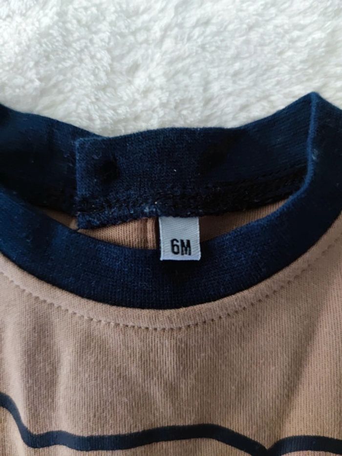 Ensemble chien t-shirt manches longues et jogging T. 6 mois - photo numéro 4