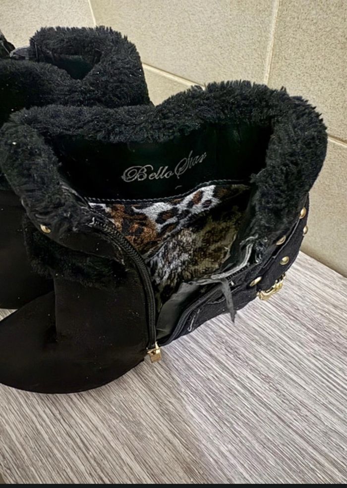 Bottine à talons compensés avec chaîne - photo numéro 3