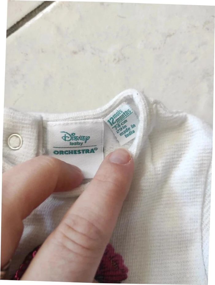 Lot 3 tee shirts manches longues 12mois - photo numéro 4